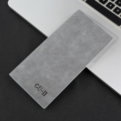 Male wallet long thin section of young men's personality retro matte leather clip fashion Student Wallet South Korea tide