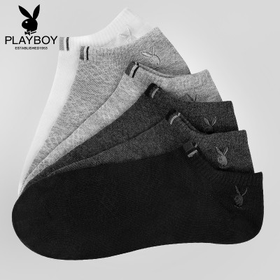Playboy socks, summer socks, socks, low, invisible, shallow, short canister, deodorant cotton, socks, four seasons