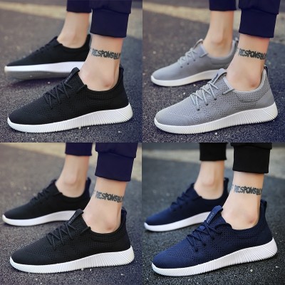  new youth men's summer shoes casual shoes low breathable mesh canvas shoes to help Korean students shoes